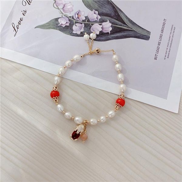 beaded, strands 2021 imitation pearl red agate bracelets for women vintage fashion temperament beaded bracelet female simple geometric, Black
beaded, strands 2021 imitation pearl red agate bracelets for women vintage fashion temperament beaded bracelet female simple geometric, Black