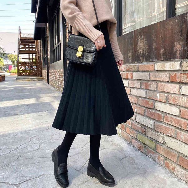 japan style all-match fashion temperament office lady skirts casual elastic waist pleated skirt sweet fresh jupe 210525, Black
japan style all-match fashion temperament office lady skirts casual elastic waist pleated skirt sweet fresh jupe 210525, Black