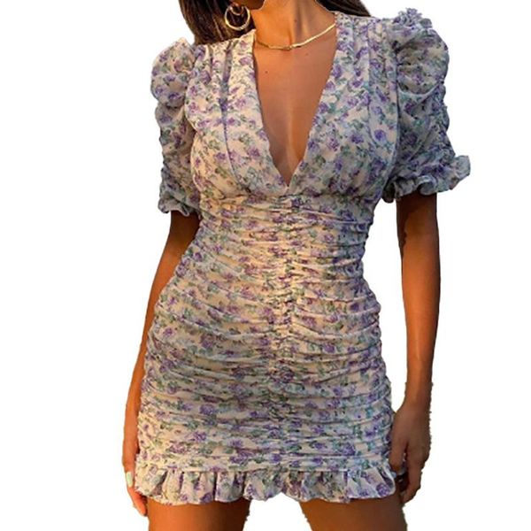 casual dresses ladies v-neck short dress, summer women temperament floral printing puff sleeve stringy selvedge slim ruched skirt, Black;gray
casual dresses ladies v-neck short dress, summer women temperament floral printing puff sleeve stringy selvedge slim ruched skirt, Black;gray