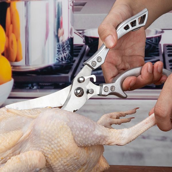 powerfu chicken bone scissors chicken duck fish cutter shears 4cr13 stainess stee scissors scae cean cooking scissors knife
powerfu chicken bone scissors chicken duck fish cutter shears 4cr13 stainess stee scissors scae cean cooking scissors knife