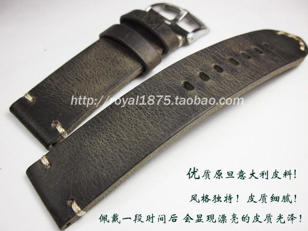 watch bands handmade thick band crazy horse leather head layer cowhide strap 22mm23mm24mm belt bracelet wristband, Black;brown 
watch bands handmade thick band crazy horse leather head layer cowhide strap 22mm23mm24mm belt bracelet wristband, Black;brown