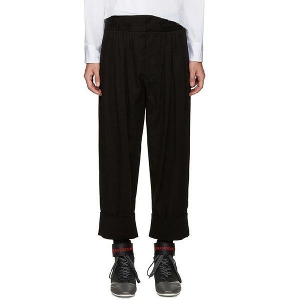men's pants clothing gd hair stylist fashion catwalk loose straight edge roll casual plus size costumes, Black
men's pants clothing gd hair stylist fashion catwalk loose straight edge roll casual plus size costumes, Black