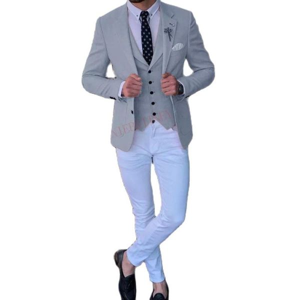 men's suits & blazers veiai 2021 blazer designers fashion men suit slim fit prom wedding for groom tuxedo jacket pants set white gray c, White;black
men's suits & blazers veiai 2021 blazer designers fashion men suit slim fit prom wedding for groom tuxedo jacket pants set white gray c, White;black