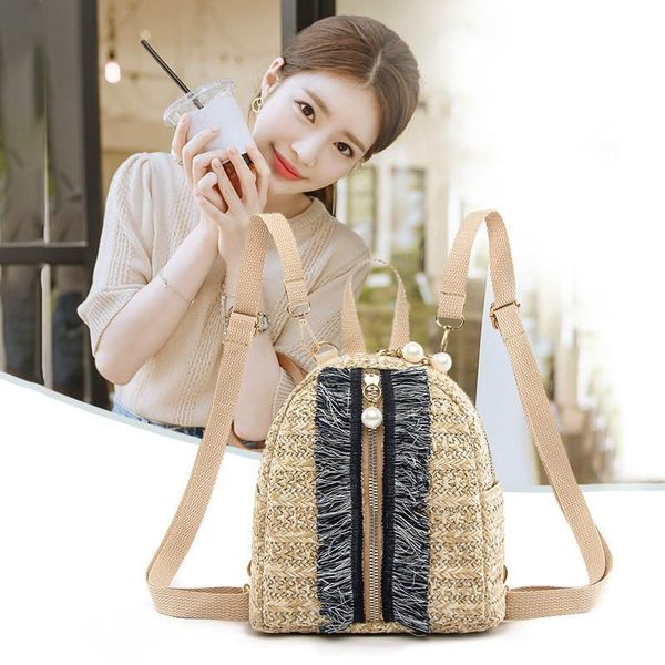 outdoor bags double shoulder bag women's retro grass woven fringe fashion leisure makeup small backpack
outdoor bags double shoulder bag women's retro grass woven fringe fashion leisure makeup small backpack