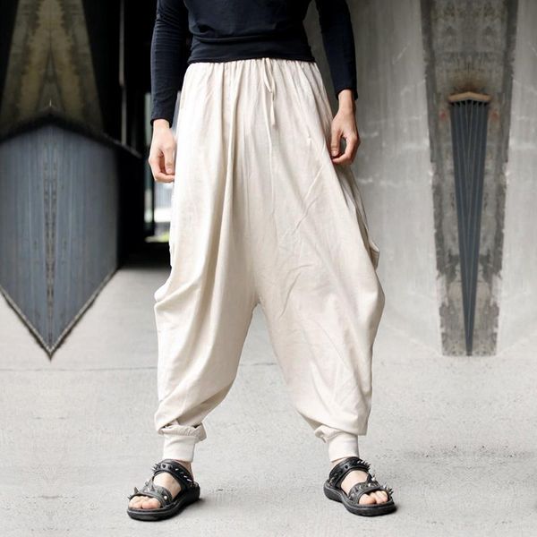 men's pants korean version of small foot harlem personality crotch loose large casual plus fat summer cr, Black
men's pants korean version of small foot harlem personality crotch loose large casual plus fat summer cr, Black