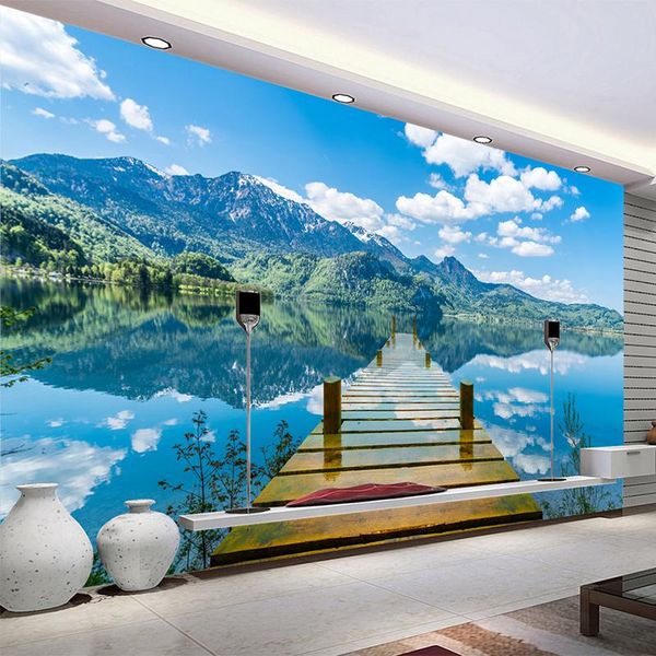 wallpapers 3d wallpaper nature scenery blue sky wooden bridge lake po wall mural living room tv sofa backdrop papers for walls 3 d
wallpapers 3d wallpaper nature scenery blue sky wooden bridge lake po wall mural living room tv sofa backdrop papers for walls 3 d