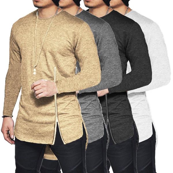 men's t-shirts men hip hop streetwear t-shirt swag hem crew neck t shirt casual long sleeve tshirt solid color tees clothing man, White;black
men's t-shirts men hip hop streetwear t-shirt swag hem crew neck t shirt casual long sleeve tshirt solid color tees clothing man, White;black