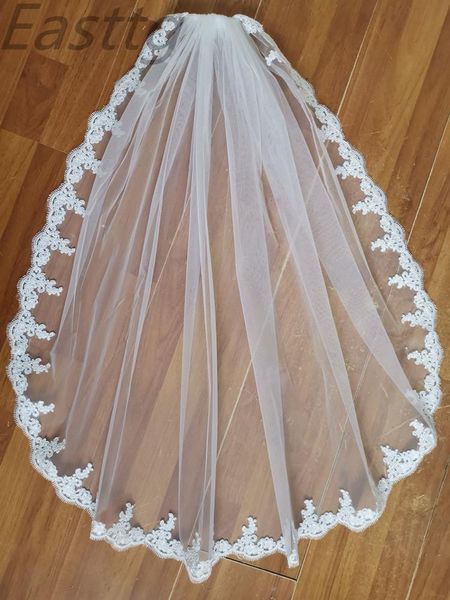bridal veils voile mariage 90cm lace edge short wedding veil with comb one layers tulle accessories veu de noiva, Black
bridal veils voile mariage 90cm lace edge short wedding veil with comb one layers tulle accessories veu de noiva, Black