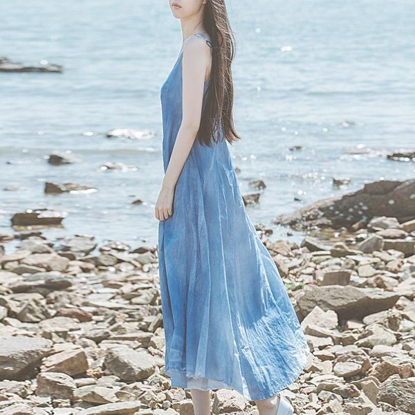 casual dresses johnature women chinese style cotton o-neck sleeveless vintage clothing summer 2021 solid color loose soft dress, Black;gray
casual dresses johnature women chinese style cotton o-neck sleeveless vintage clothing summer 2021 solid color loose soft dress, Black;gray