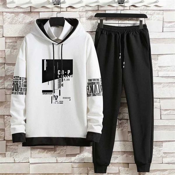 men outfit set autumn winter tracksuit men's set printed hoodie sweatshirt and sweatpants mens joggers set 2pcs male clothing 211222, Gray
men outfit set autumn winter tracksuit men's set printed hoodie sweatshirt and sweatpants mens joggers set 2pcs male clothing 211222, Gray