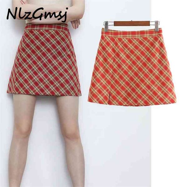 skirts vintage high waist zipper package hip plaid mini woman fashion a-line casual female 210628, Black
skirts vintage high waist zipper package hip plaid mini woman fashion a-line casual female 210628, Black
