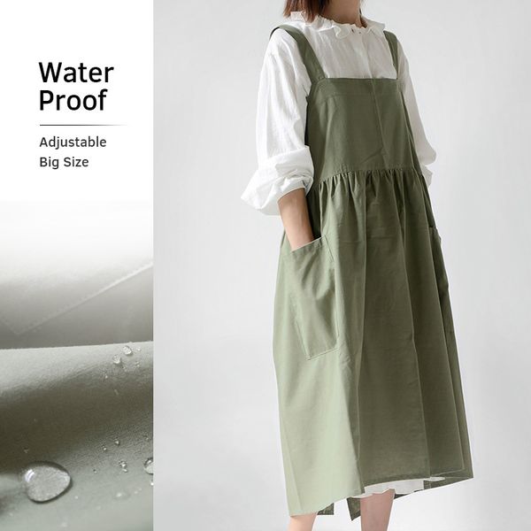 elegant soft cotton linen aprons back dress x cross japanese style bib chef work apron for women 1221304
elegant soft cotton linen aprons back dress x cross japanese style bib chef work apron for women 1221304