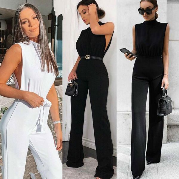 women's jumpsuits & rompers women fashion round neck sleeveless ladies clubwear summer playsuit bodycon party jumpsuit romper, Black;white
women's jumpsuits & rompers women fashion round neck sleeveless ladies clubwear summer playsuit bodycon party jumpsuit romper, Black;white