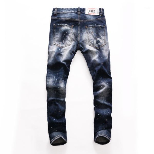 men's jeans european style brand blue men stretch elastic slim denim hole casual zipper stripe for man 8250
men's jeans european style brand blue men stretch elastic slim denim hole casual zipper stripe for man 8250