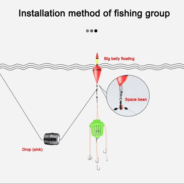 selling fishing set includes hook luminous float cage bait with various scents for outdoor hooks
selling fishing set includes hook luminous float cage bait with various scents for outdoor hooks