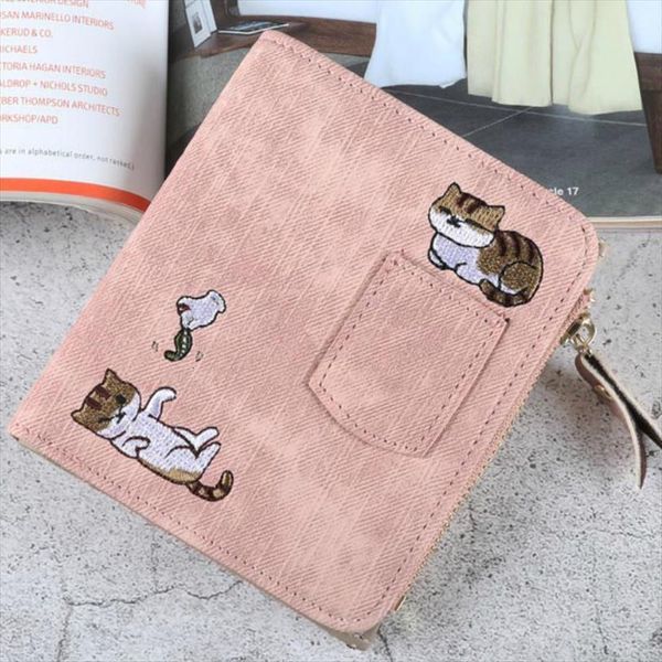 embroidery cat wallet women purse coin pocket kawaii leather wallets money bag card holder girls clutch, Red;black
embroidery cat wallet women purse coin pocket kawaii leather wallets money bag card holder girls clutch, Red;black