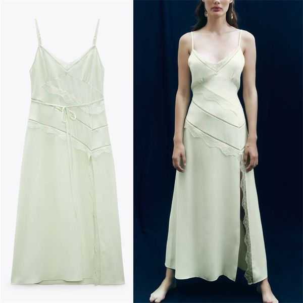 summer lace long slip dress women sleeveless straps evening fashion tied belt woman backless green es 210524, Black;gray
summer lace long slip dress women sleeveless straps evening fashion tied belt woman backless green es 210524, Black;gray