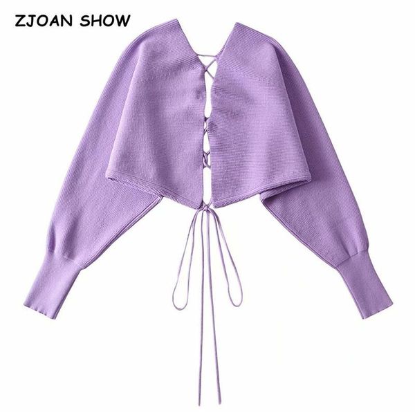 women's knits & tees 2021 stylish back cross lacing up bandage knitting shawl sweater cropped women cardigan long sleeve scarf streetwe, White
women's knits & tees 2021 stylish back cross lacing up bandage knitting shawl sweater cropped women cardigan long sleeve scarf streetwe, White