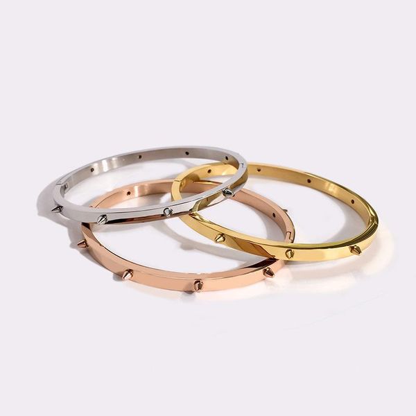 bangle 2021 punk style jewelry gold plated stainless steel bracelet for women gift, Black
bangle 2021 punk style jewelry gold plated stainless steel bracelet for women gift, Black