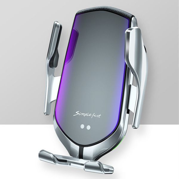 r1 car wireless charger automatic clamping 10w qi fast charging holder for iphone samsung huawei air vent phone holders with retail packing
r1 car wireless charger automatic clamping 10w qi fast charging holder for iphone samsung huawei air vent phone holders with retail packing