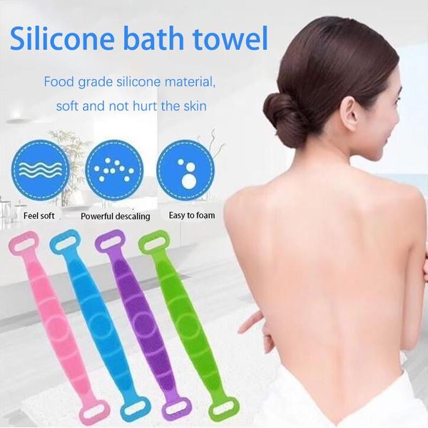 dual sided body wash silicone bath belt remove dirt skin care soft massage brush back towel storage bags
dual sided body wash silicone bath belt remove dirt skin care soft massage brush back towel storage bags