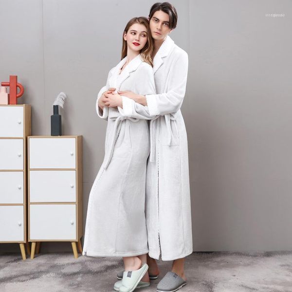 men's sleepwear fzslcyiyi lovers winter long flannel coral fleece warm solid bathrobe women men kimon bath robe bridesmaid dressing gow, Black;brown
men's sleepwear fzslcyiyi lovers winter long flannel coral fleece warm solid bathrobe women men kimon bath robe bridesmaid dressing gow, Black;brown