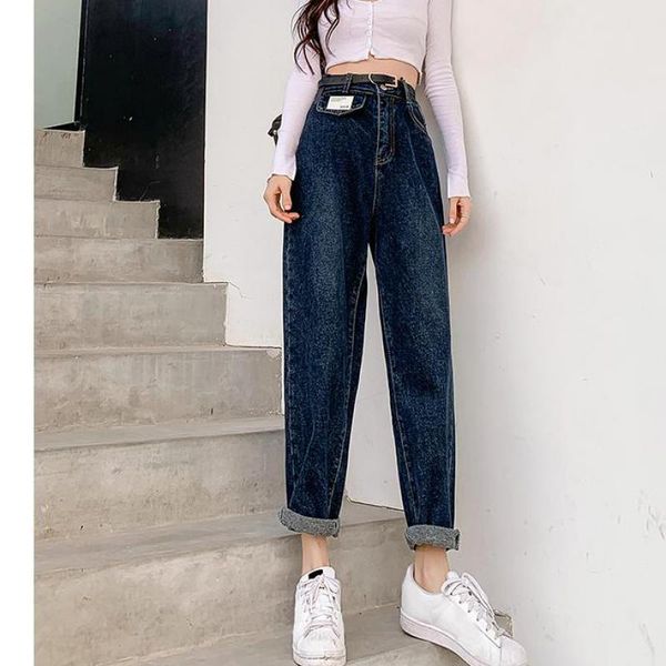 women's jeans 2021 autumn blue loose high waist harem denim pants retro boyfriend mom for woman plus size
women's jeans 2021 autumn blue loose high waist harem denim pants retro boyfriend mom for woman plus size