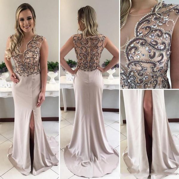 party dresses see through mermaid prom o neck bling crystal beadings gowns floor length vintage graduation, White;black
party dresses see through mermaid prom o neck bling crystal beadings gowns floor length vintage graduation, White;black