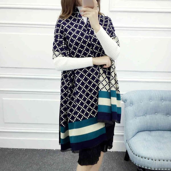 scarf new scarf for autumn and winter versatile plaid concave shawl with thickened super warm, Blue;gray
scarf new scarf for autumn and winter versatile plaid concave shawl with thickened super warm, Blue;gray