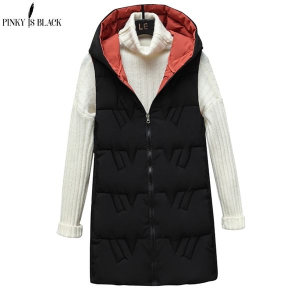 pinkyisblack autumn winter warm vest women coat thicken two sides wear long waistcoat cotton padded winter waistcoat women 211123, Black;white
pinkyisblack autumn winter warm vest women coat thicken two sides wear long waistcoat cotton padded winter waistcoat women 211123, Black;white
