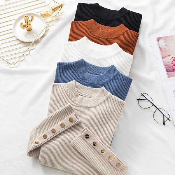 women's sweaters borisovich korean style ladies knitted pullovers autumn fashion long sleeve basic jumper women casual sweater n1549, White;black
women's sweaters borisovich korean style ladies knitted pullovers autumn fashion long sleeve basic jumper women casual sweater n1549, White;black