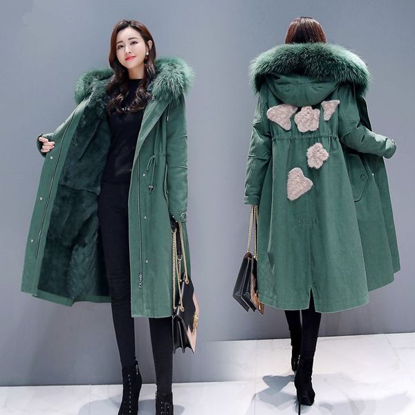 jacket fashion winter long parka big fur collar hooded thick warm padded jacket coat women plus size loose overcoat female, Black;brown
jacket fashion winter long parka big fur collar hooded thick warm padded jacket coat women plus size loose overcoat female, Black;brown