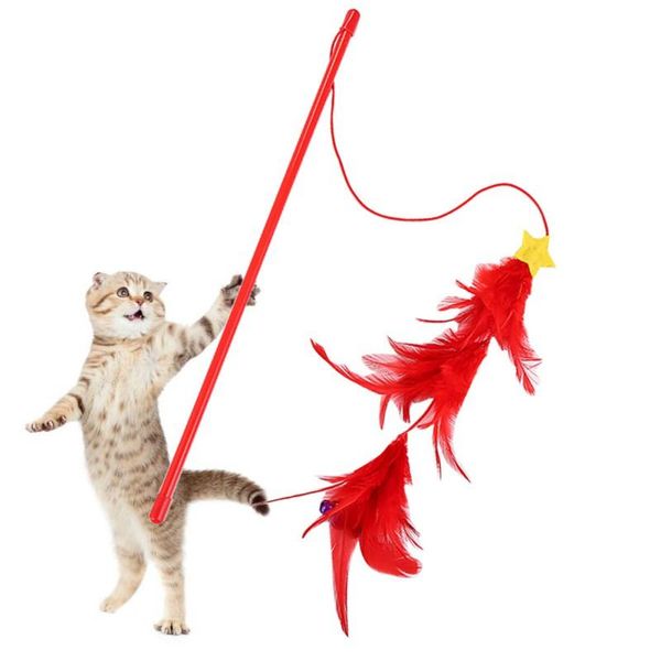cat toys pet interactive wand tease cats feather heads kittens christmas gift tree for gatos
cat toys pet interactive wand tease cats feather heads kittens christmas gift tree for gatos