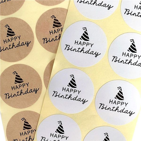 gift wrap 100pcs/lot happy birthday kraft paper sealing party decorative sticker craft hat stickers scrapbooking
gift wrap 100pcs/lot happy birthday kraft paper sealing party decorative sticker craft hat stickers scrapbooking