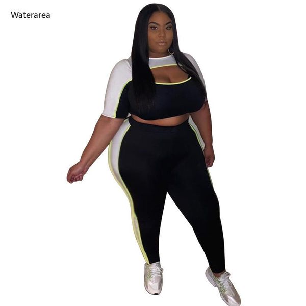 plus size women's set patchwork work cut out short tee & pencil leggings sweatpants suit two piece tracksuit outfit dress, White
plus size women's set patchwork work cut out short tee & pencil leggings sweatpants suit two piece tracksuit outfit dress, White