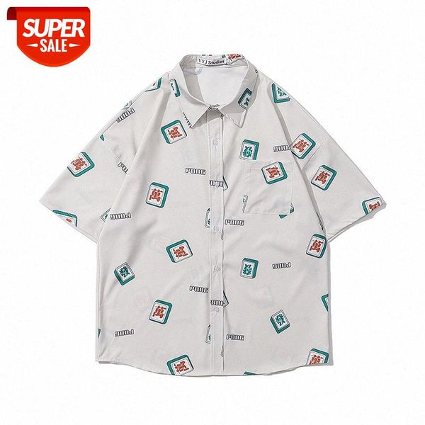 japanese retro fun print short-sleeved shirt liu weiyi loose couple casual half-sleeved floral #lj38, White;black
japanese retro fun print short-sleeved shirt liu weiyi loose couple casual half-sleeved floral #lj38, White;black