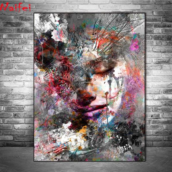 abstract girl diamond painting full square/round drill art embroidery graffiti modern wall pictures for living room
abstract girl diamond painting full square/round drill art embroidery graffiti modern wall pictures for living room