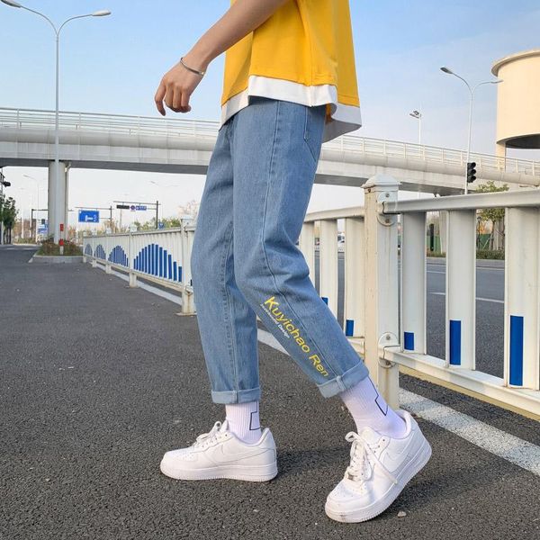 men's jeans harem printed retro korean style hip hop home school street man boys students pants clothing trousers denim 27-36, Blue
men's jeans harem printed retro korean style hip hop home school street man boys students pants clothing trousers denim 27-36, Blue
