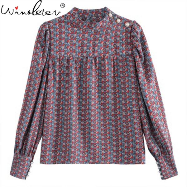 women's blouses & shirts print turtleneck woman chiffon 2021 autumn long lantern sleeve pullovers women vintage all match t07916k, White
women's blouses & shirts print turtleneck woman chiffon 2021 autumn long lantern sleeve pullovers women vintage all match t07916k, White