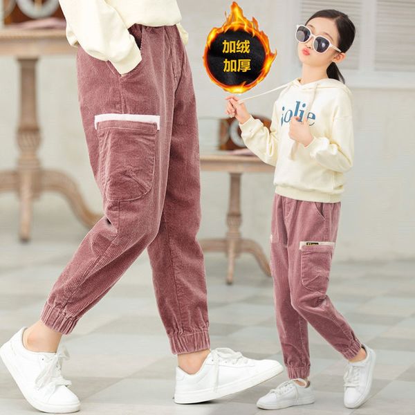 girls corduroy pants 4-13 years old childrens casual pants autumn and winter velvet thickening girls korean corduroy trousers, Blue
girls corduroy pants 4-13 years old childrens casual pants autumn and winter velvet thickening girls korean corduroy trousers, Blue