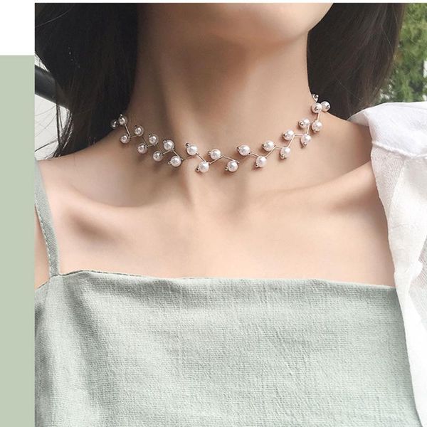 chokers trendy pearl choker necklaces for women girls asymmetric chain black crystal necklace daily party wedding fashion jewelry, Golden;silver
chokers trendy pearl choker necklaces for women girls asymmetric chain black crystal necklace daily party wedding fashion jewelry, Golden;silver