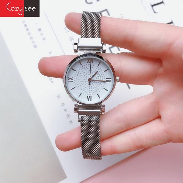wristwatches cozysee brand drop classic quartz fashion watch for womens party gift with magnetic lock metal wristband, Slivery;brown
wristwatches cozysee brand drop classic quartz fashion watch for womens party gift with magnetic lock metal wristband, Slivery;brown