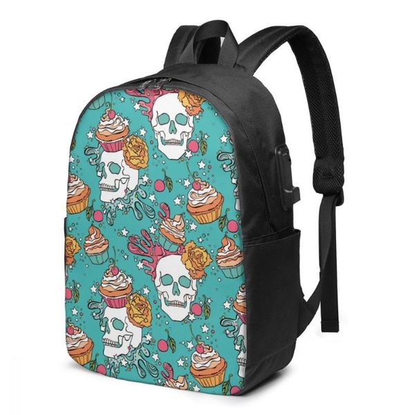 backpack school bag for boy and girl skull cupcake pattern with usb charging funny daypack teenager student
backpack school bag for boy and girl skull cupcake pattern with usb charging funny daypack teenager student