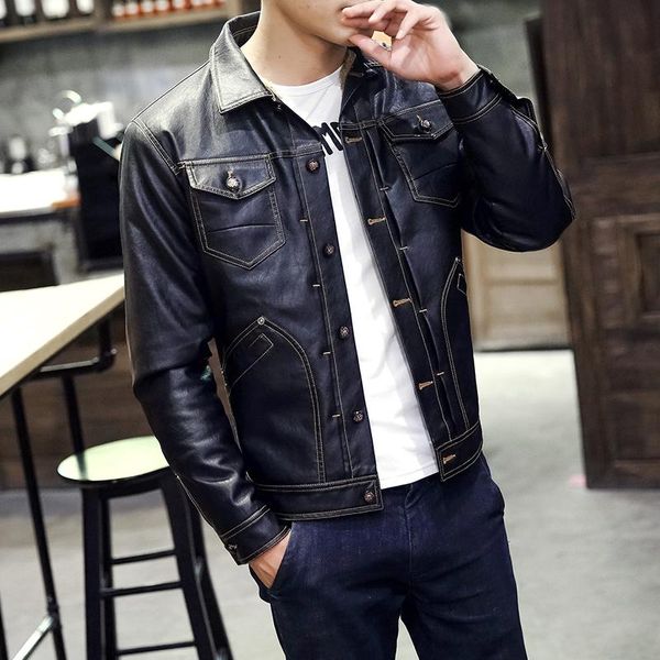men's fur & faux winter leather jacket designer fashion multi-pocket fleece thicken bomber coat men s~5xl p888, Black
men's fur & faux winter leather jacket designer fashion multi-pocket fleece thicken bomber coat men s~5xl p888, Black