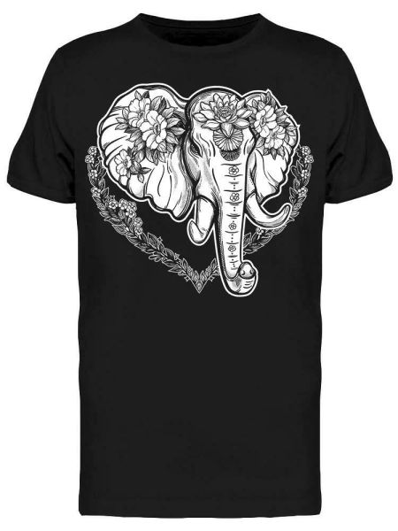 Elephant, Flowers And Signs Tee Men's -Image by Shutterstock, White;black
Elephant, Flowers And Signs Tee Men's -Image by Shutterstock, White;black