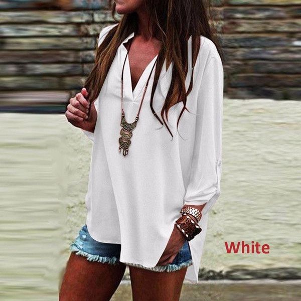 chiffon shirts plus size shirt vintage streetwear womens loose casual blouse classics comfort elegance women's blouses &, White
chiffon shirts plus size shirt vintage streetwear womens loose casual blouse classics comfort elegance women's blouses &, White