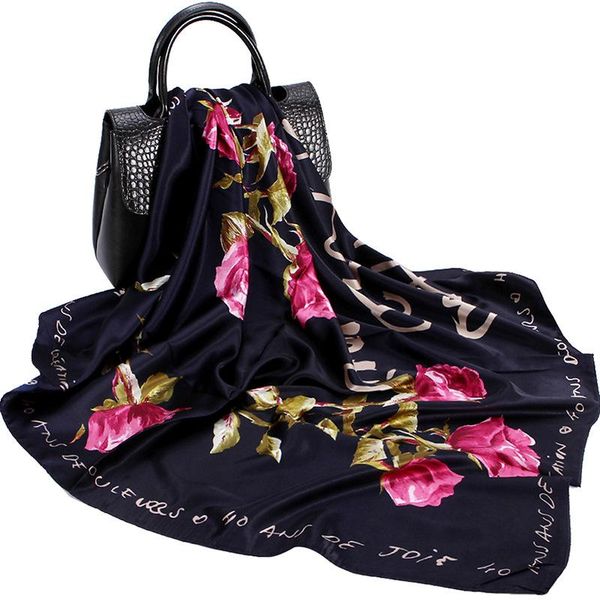 scarves women fashion scarf rose flower print shawl hijab imitate silk satin kerchief head neck bandana stole 35"*35", Blue;gray
scarves women fashion scarf rose flower print shawl hijab imitate silk satin kerchief head neck bandana stole 35"*35", Blue;gray