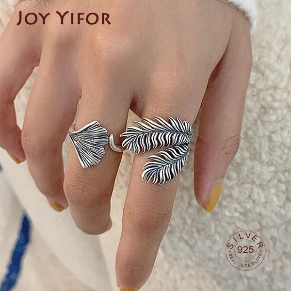 cluster rings 925 sterling silver feather exaggerated jewelry creative vintage punk ginkgo leaves party accessories gifts, Golden;silver
cluster rings 925 sterling silver feather exaggerated jewelry creative vintage punk ginkgo leaves party accessories gifts, Golden;silver