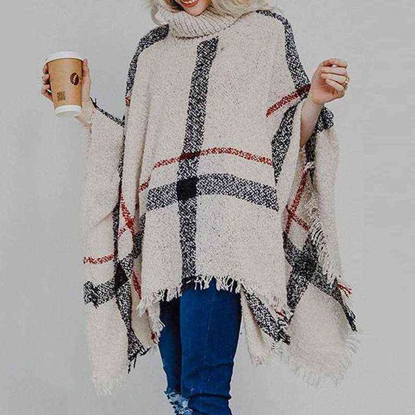 women holiday vintage casual cape batwing sleeve poncho 2021 bohemian fringe sweaters lady oversized turtleneck jumper knitwear h1123, Blue;gray
women holiday vintage casual cape batwing sleeve poncho 2021 bohemian fringe sweaters lady oversized turtleneck jumper knitwear h1123, Blue;gray