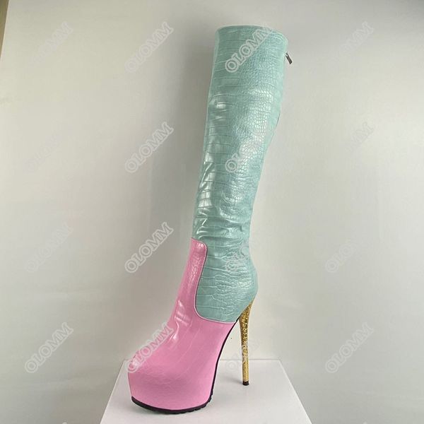 boots olomm craft woman knee platform stiletto toe beautiful green club wear women's shoes size eua 5-20 mbqc, Black
boots olomm craft woman knee platform stiletto toe beautiful green club wear women's shoes size eua 5-20 mbqc, Black